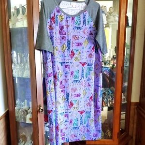 (CH) NWT LuLaRoe Julia Mixed Media  Dress